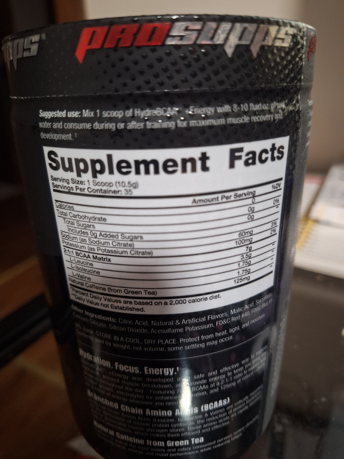 ProSupps PS Hydro BCAA Energy Hydration Electrolytes Grape Exp 11/2026