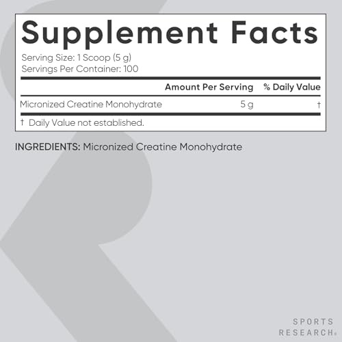 Creatine Monohydrate 5g Micronized Powder 17.64oz Lean Muscle