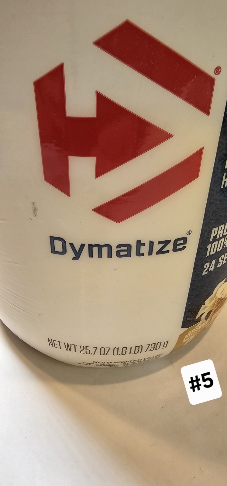 Dymatize ISO100 Hydrolyzed Whey Isolate 25gProtein Powder Vanilla Protein 1.6lb