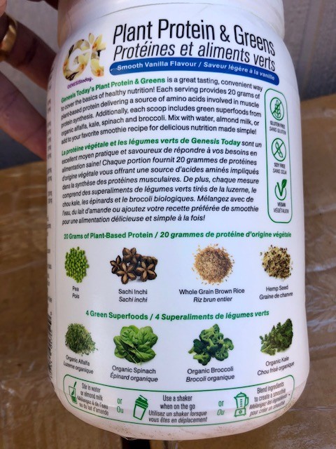 Genesis today Plant Protein & Greens Vegan Superfood – Vanilla Smoothie – 17.4oz
