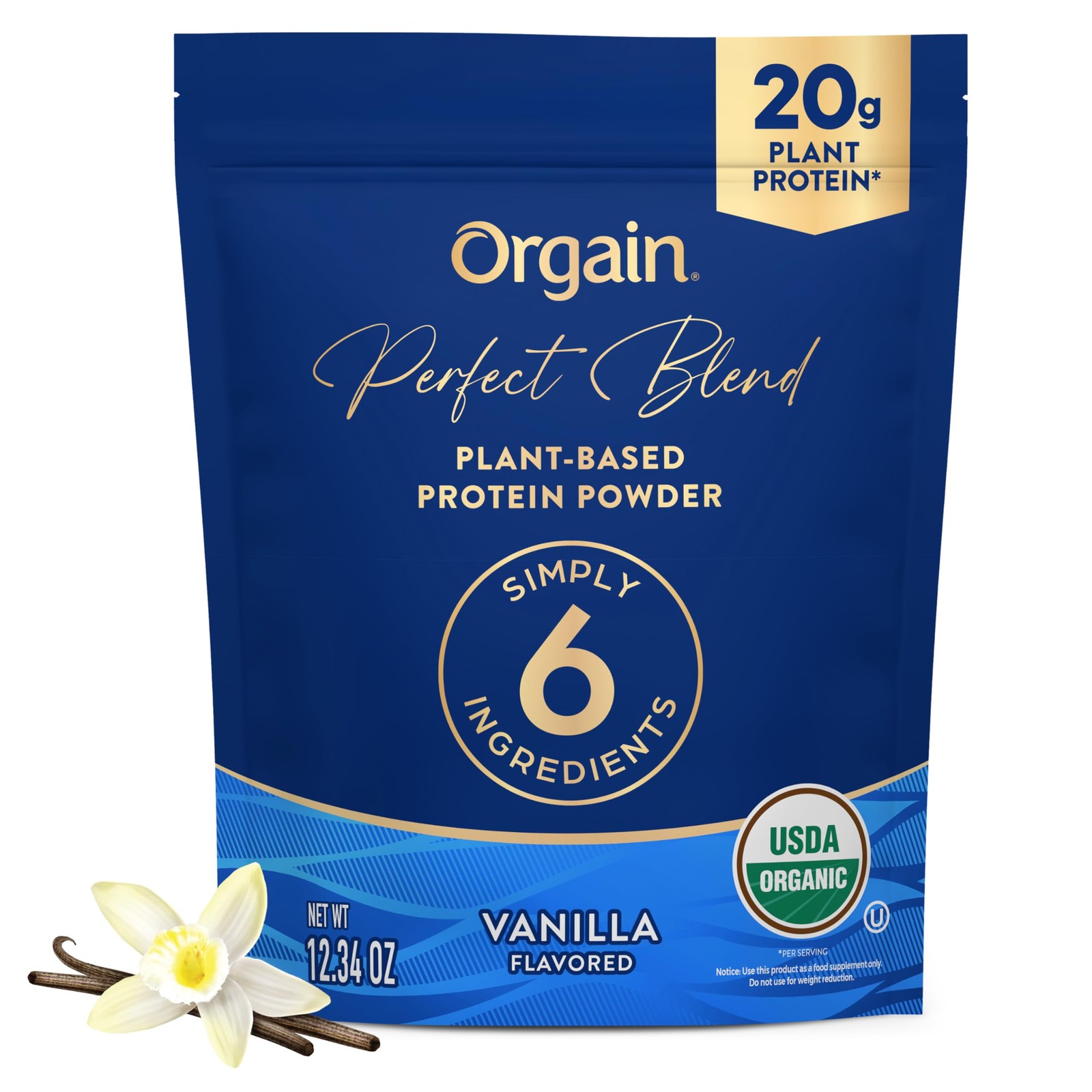 Orgain Organic Vegan Perfect Blend Protein Powder, 12.34 Ounce (Pack of 1)