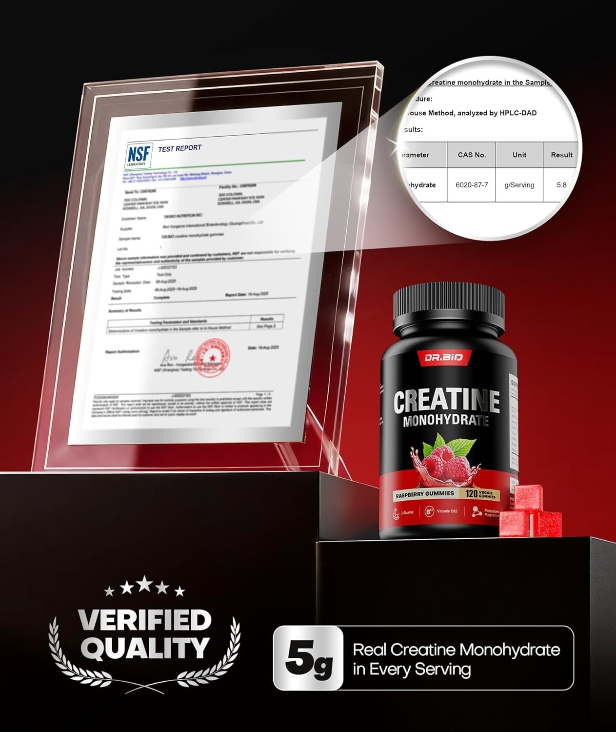 Ultra-Pure Creatine Gummies for Energy & Muscle
