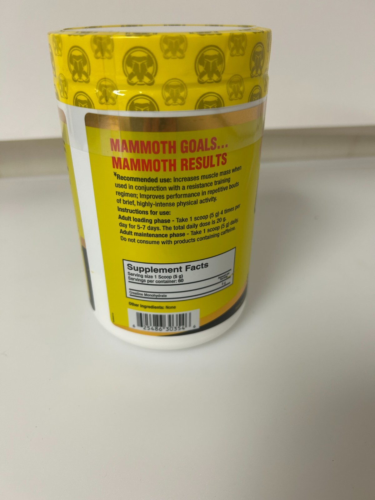 Mammoth 100% Creatine Monohydrate 300gr Strength, Recovery and Performance
