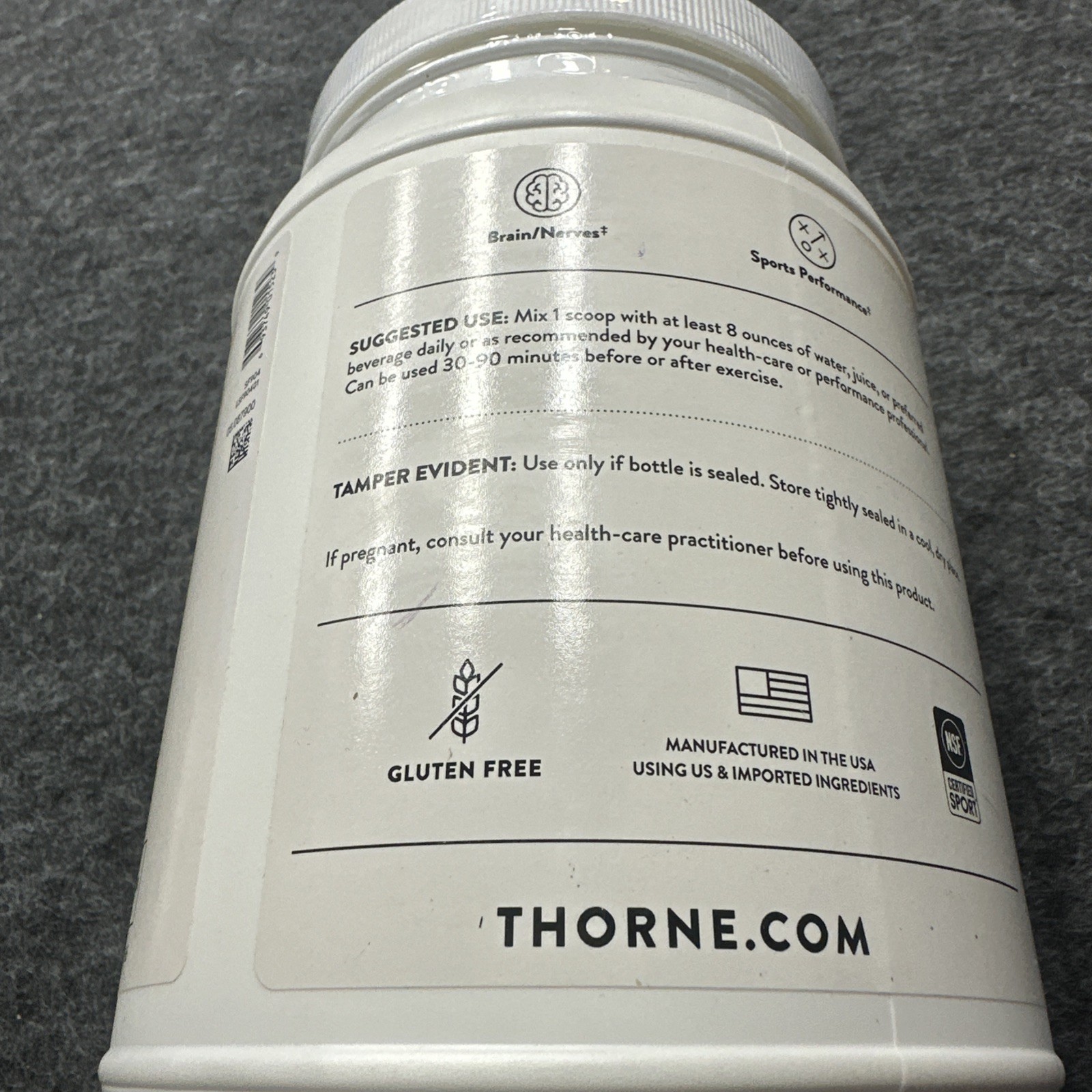 Thorne Creatine Monohydrate Powder Unflavored 32 oz 180 Serv Exp 5/2027