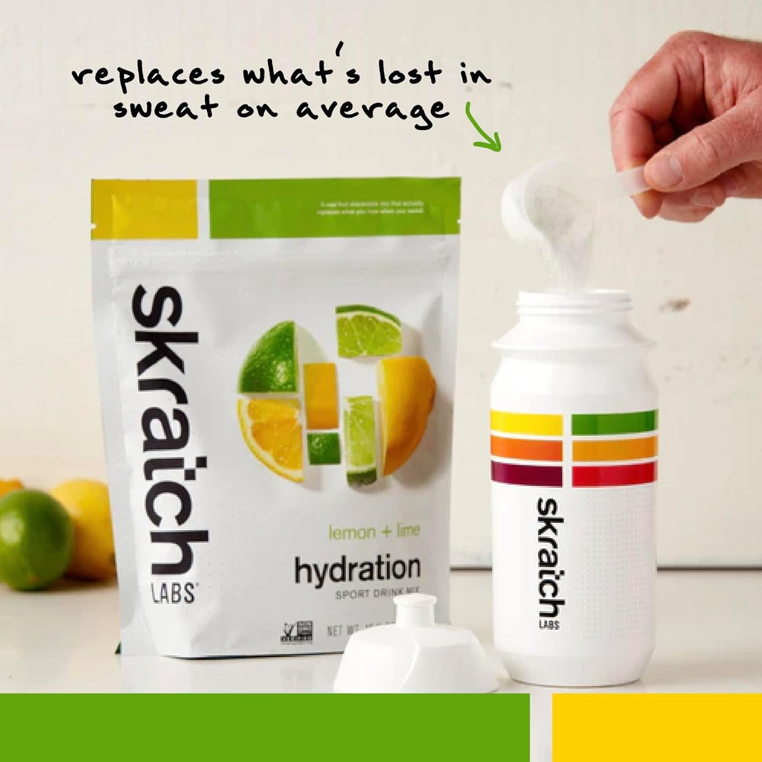 Real Fruit Electrolyte Mix – Lemon Lime Flavor for Quick Hydration | 20 Servings