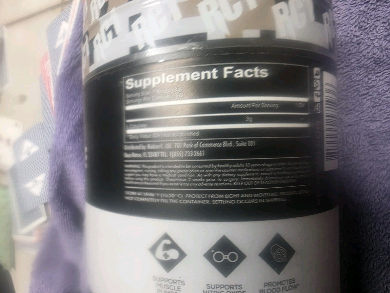REDCON1 CREATINE MONOHYDRATE Muscle Recovery 60 Servings 5G Per Srvg Exp 06/2027