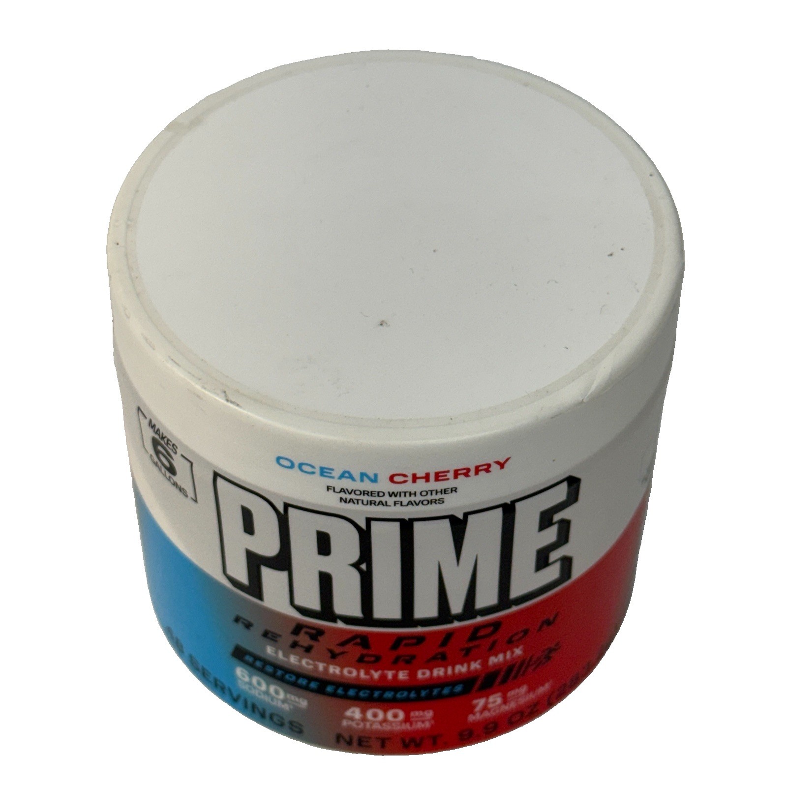 PRIME Rapid Rehydration Electrolyte Drink Mix Ocean Cherry 9.9 oz/283g Exp 1/28