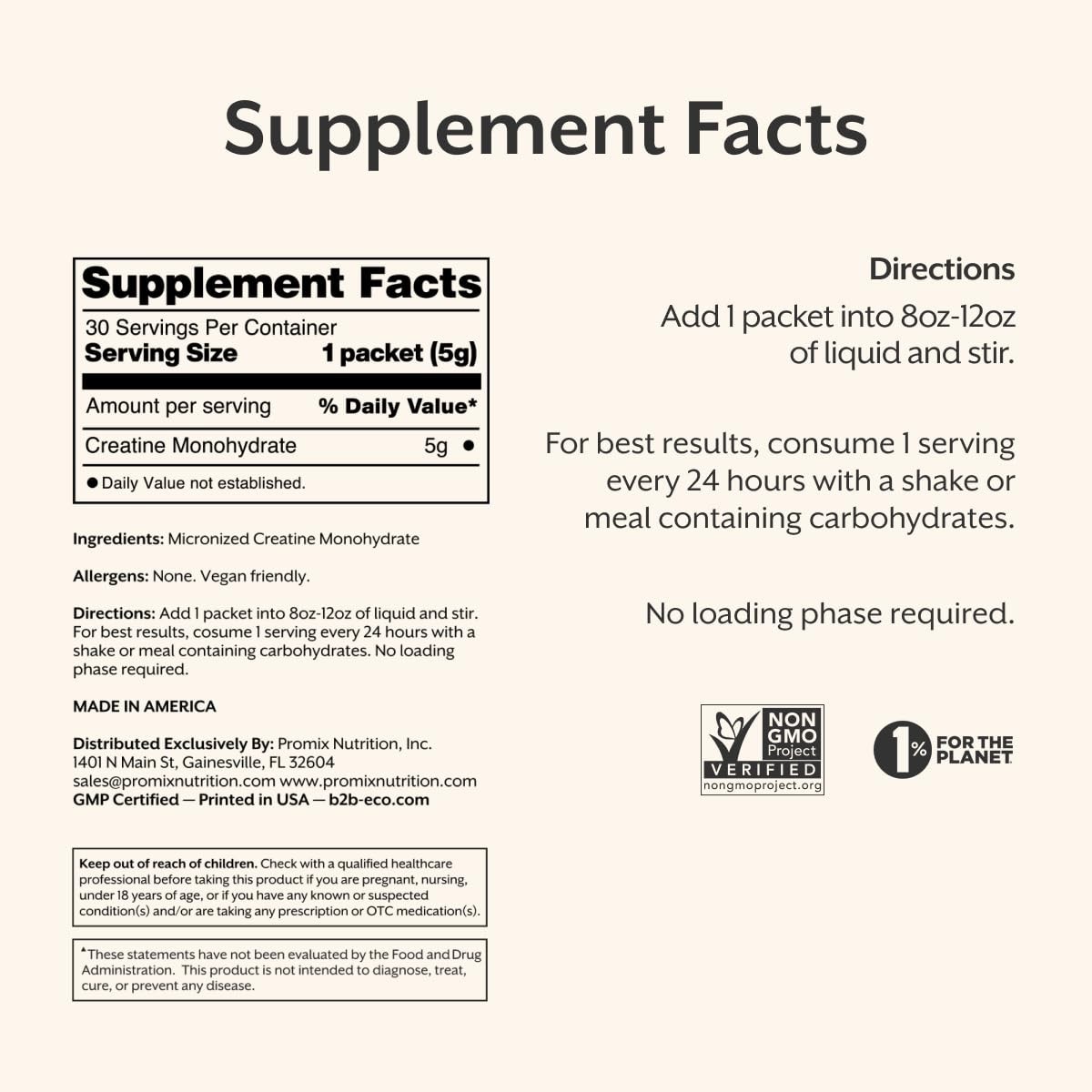 Creatine Monohydrate Powder Travel Packs – 30ct | Boost Muscle Strength & Endura