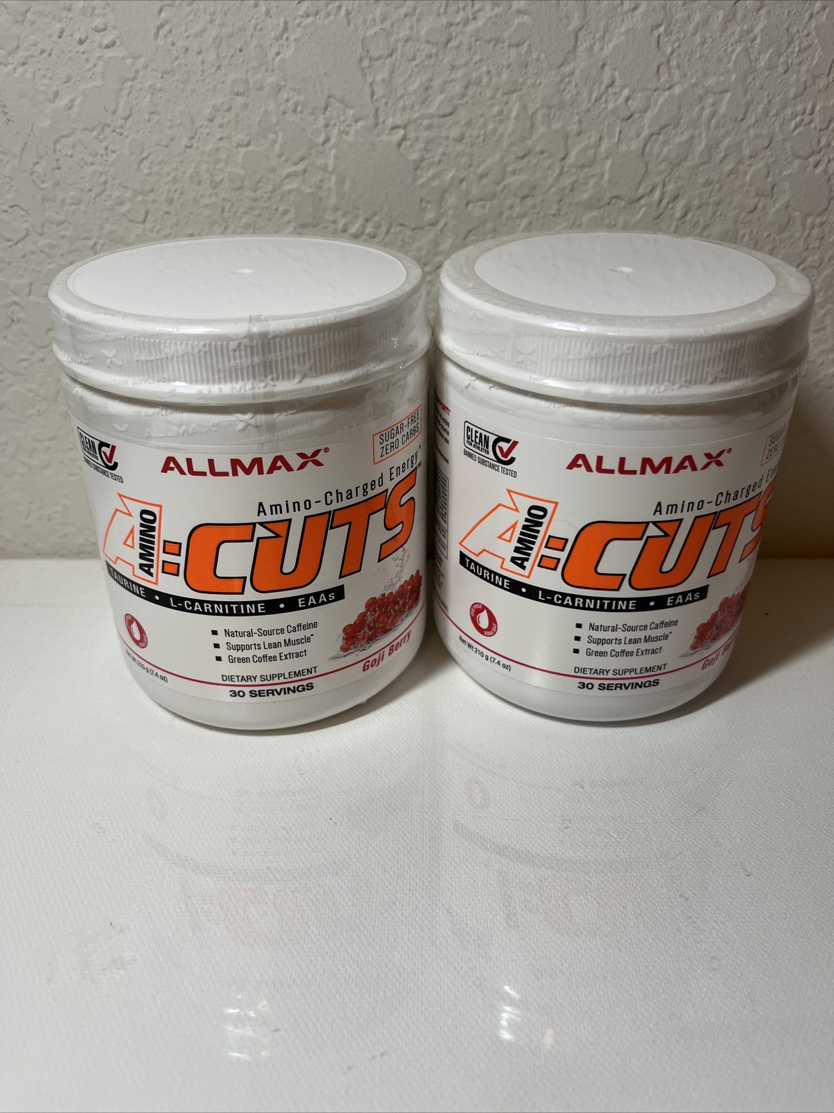 Allmax Amino Cuts Amino Charged Energy Goji Berry (7.4oz) (Exp:6/2025)
