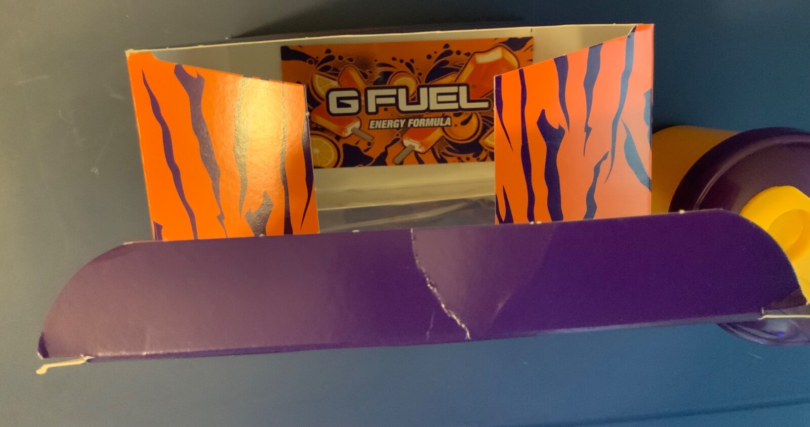 G Fuel Orange Vibe KSI Collector’s Box + Shaker and Sticker No Tub