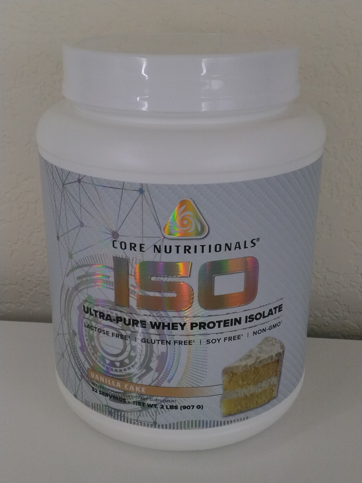 Core Nutritionals ISO Ultra-Pure Isolate Whey Protein 2lb Vanilla Cake