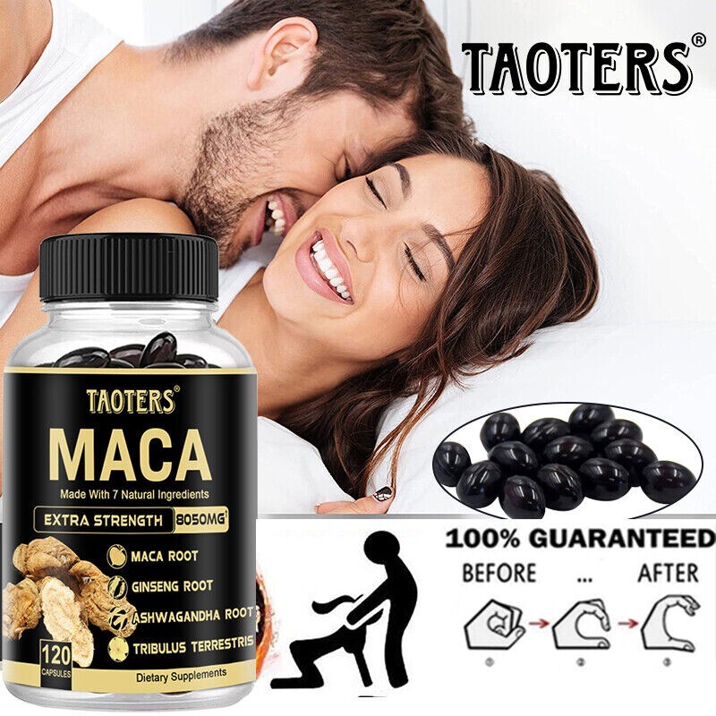 Maca Capsules: Natural Formula for Men’s Health and Energy with 7 Ingredients