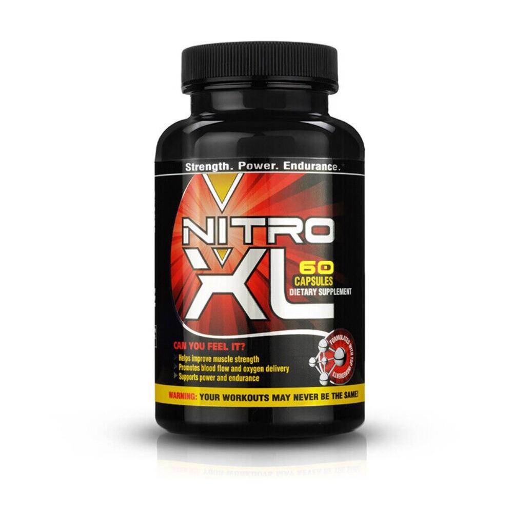 Nitro XL Nitric Oxide Bodybuilding Capsules Build Muscle Mass Performance