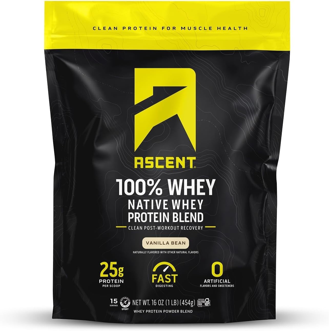 100% Whey Protein Isolate – 25g Protein, No Sugar, Gluten-Free Vanilla 1 lb