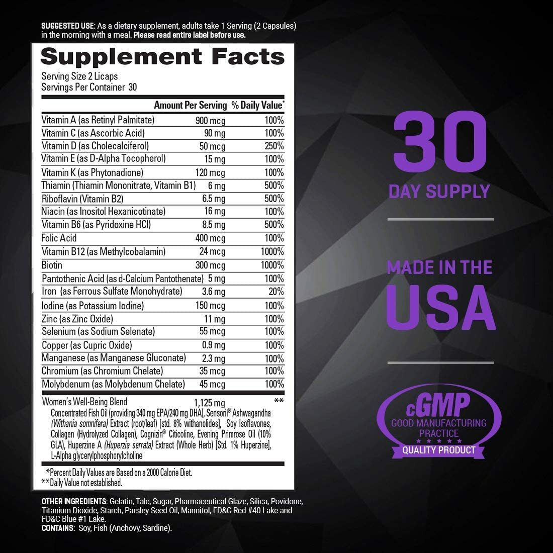 Performix Women’s 8 HR Time-Release Multi with Fish Oil ***STICKY CAP SALE***