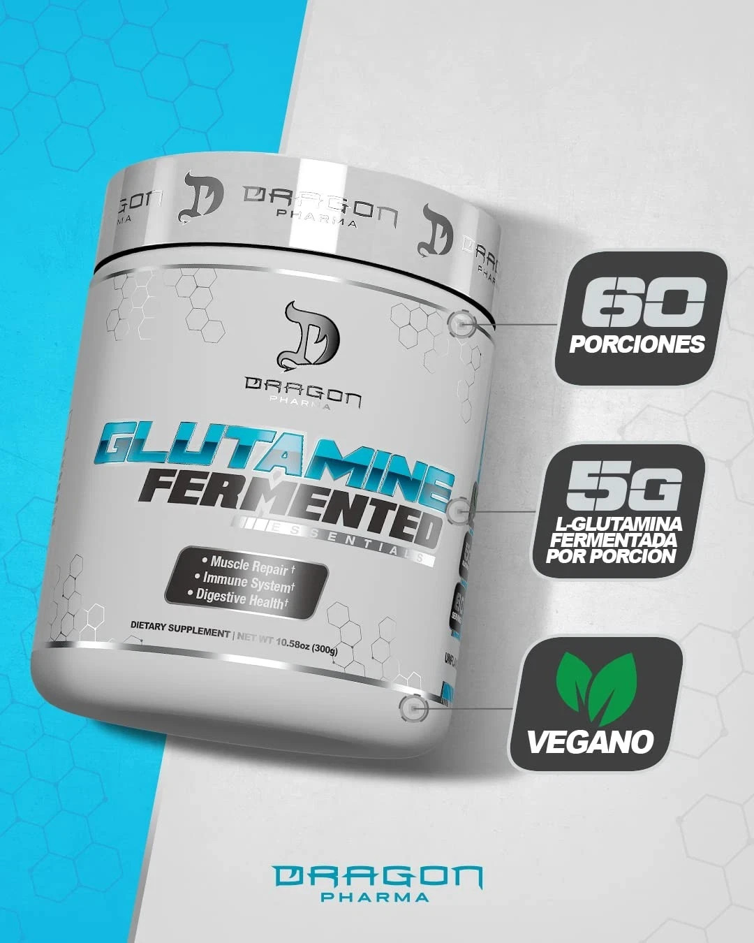 DRAGON PHARMA Fermented Glutamine Aids in Muscle Repair Improves Digestive He…