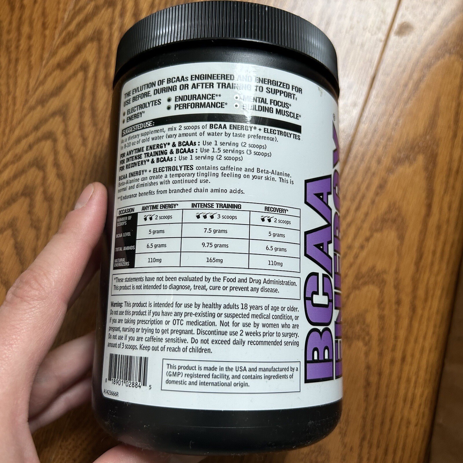 EVLution Nutrition BCAA Energy Plus Electrolytes Grape Splash
