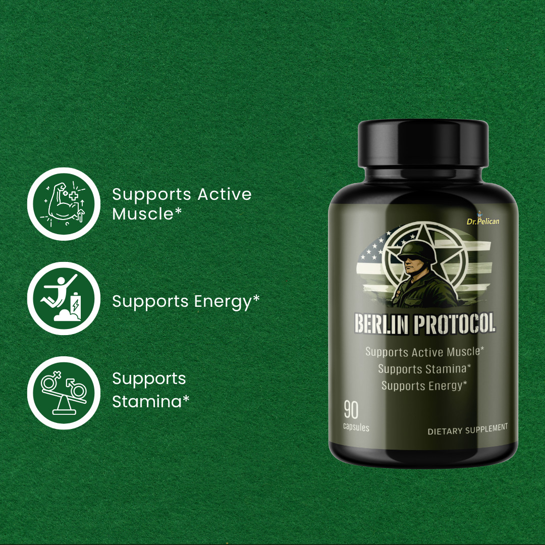 Berlin Protocol- Bodybuilding & Men’s Health Support- 90 Capsules