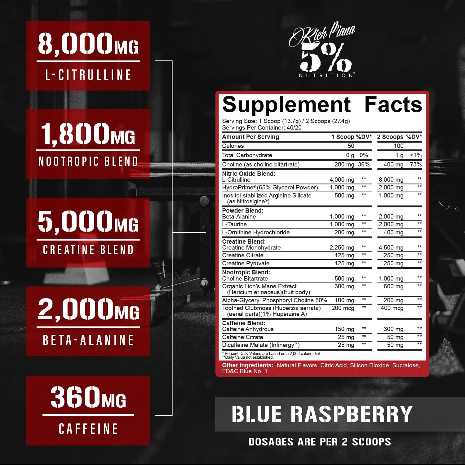 High-Stim Pre-Workout Powder | Ultra Energy, Focus, Pumps & Endurance | Citrulli