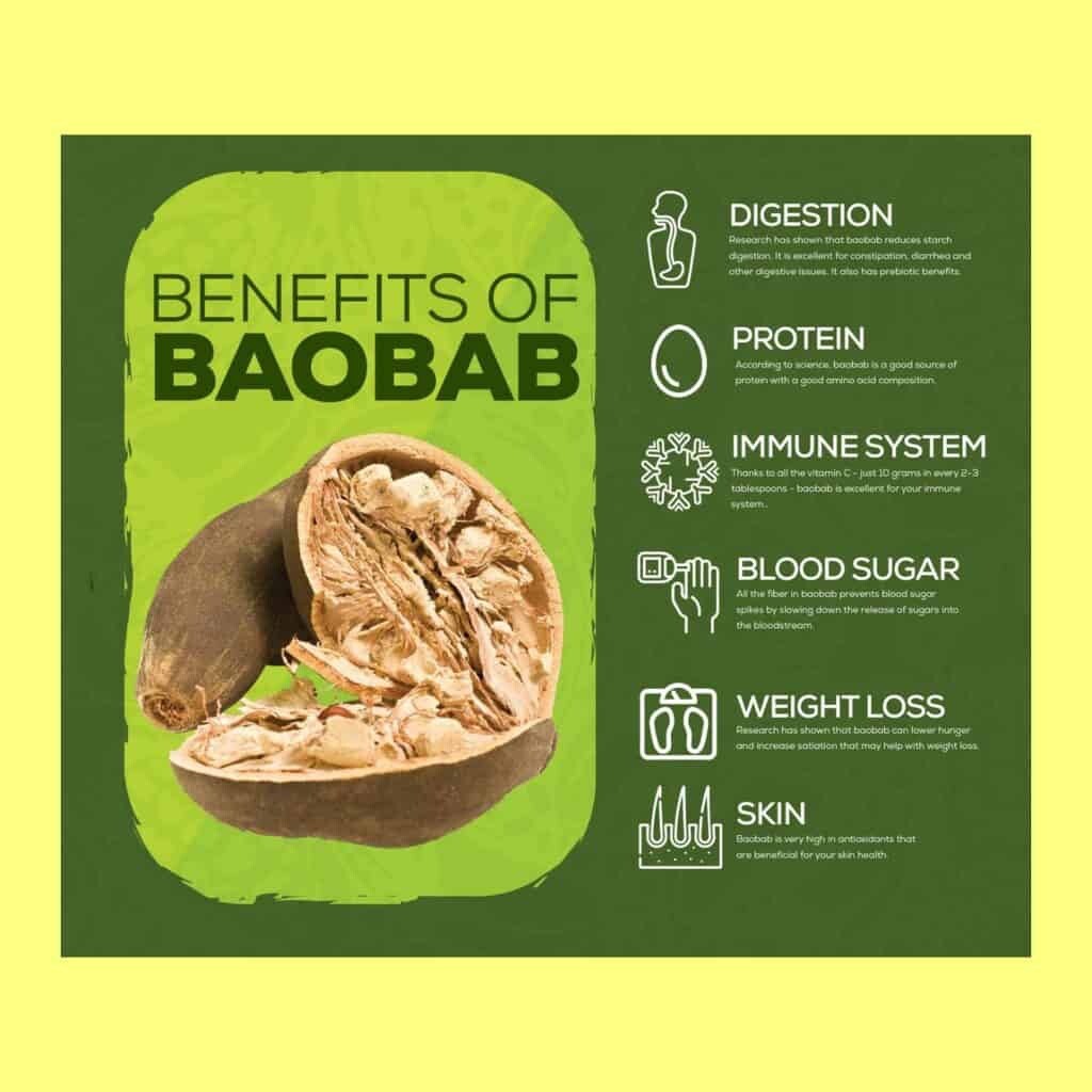 TIIGA Baobab Superfruit Hydration – Powdered Energy Drink Mix – VARIETY PACK 6ct