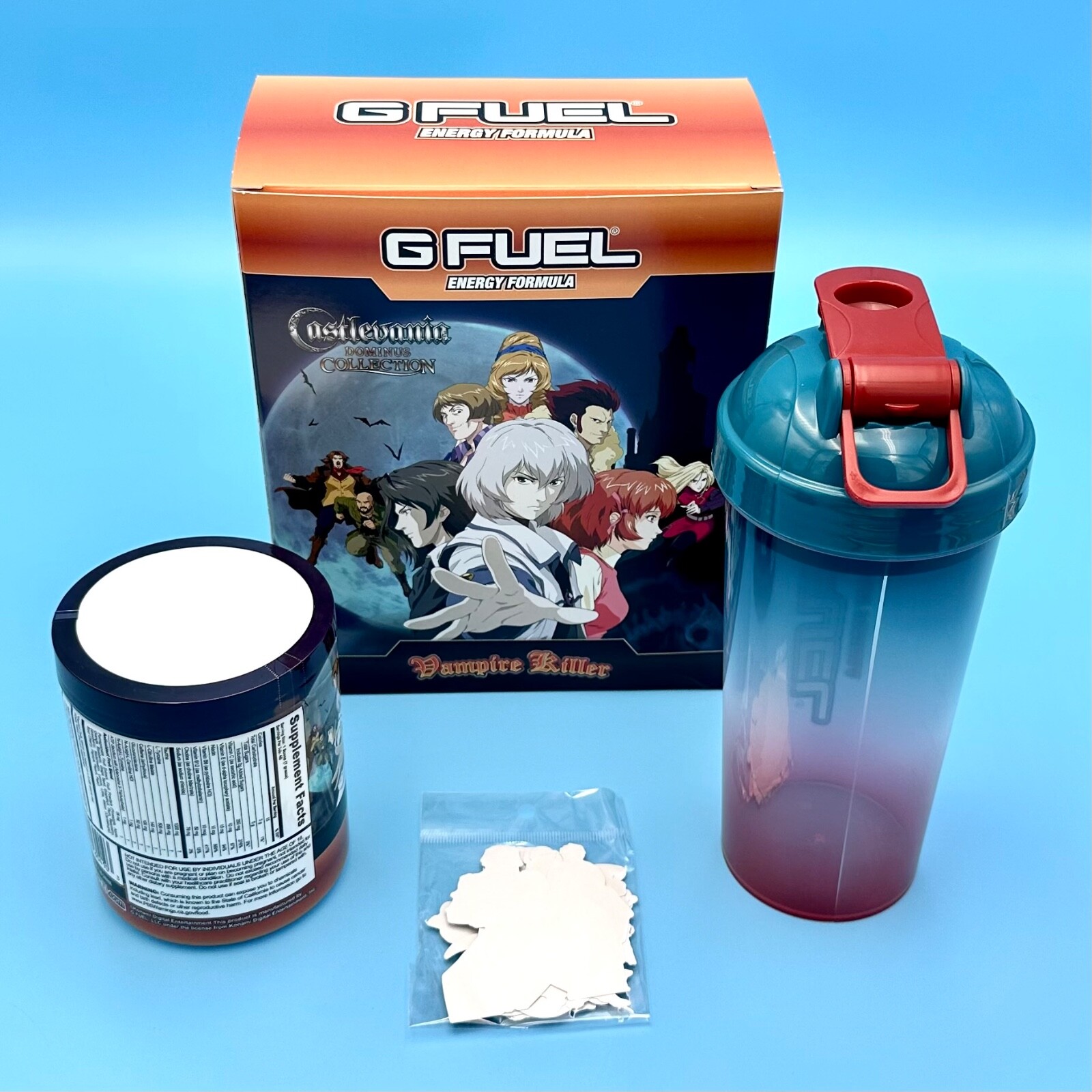 G Fuel Cyberpunk Edgerunners 2077 Immuno-Fluid Collector’s Box Tub + Shaker Cup