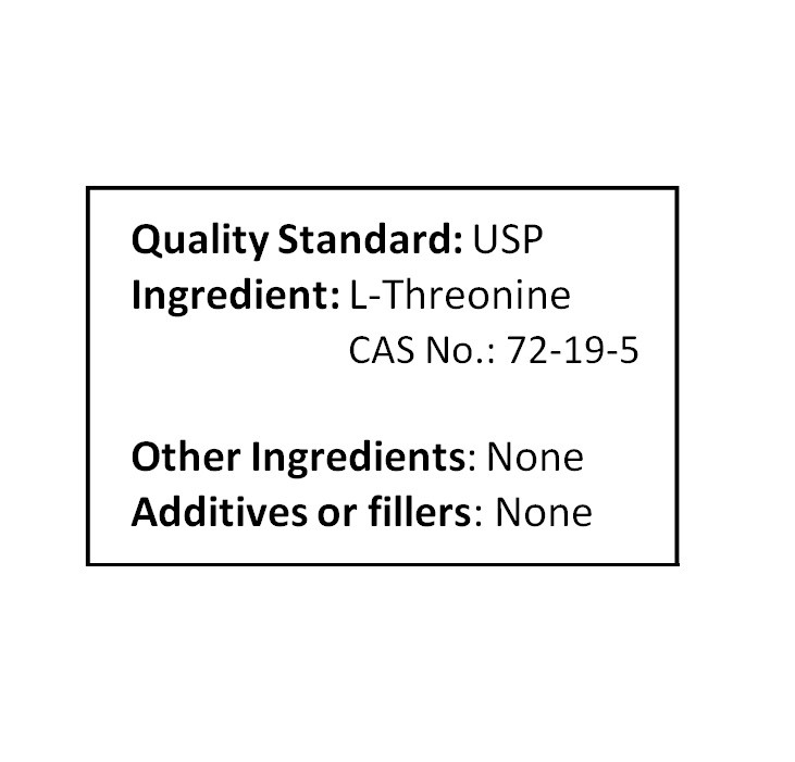 NuSci 100g (3.52 oz) L-Threonine Pure Powder