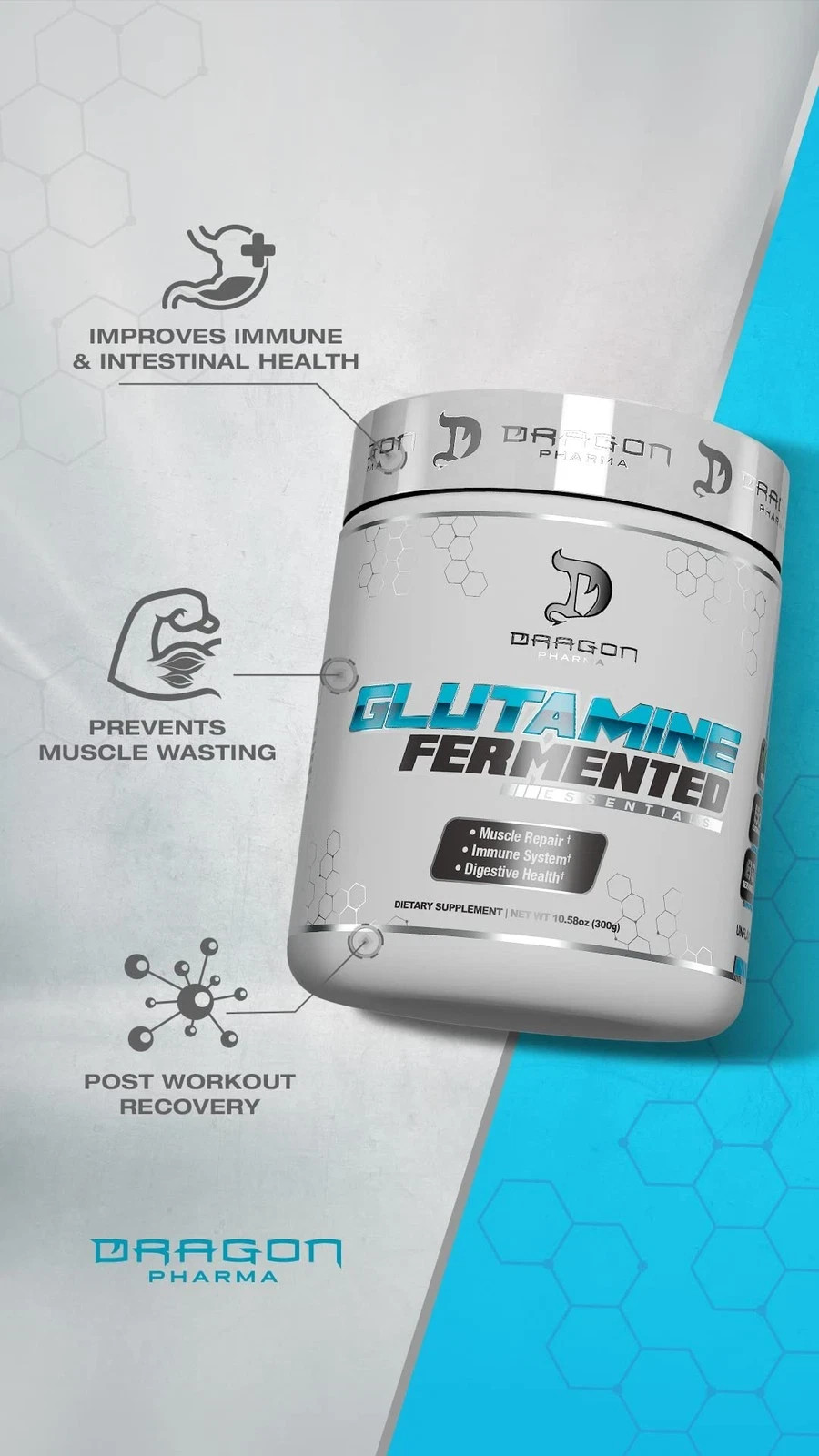 DRAGON PHARMA Fermented Glutamine Aids in Muscle Repair Improves Digestive He…