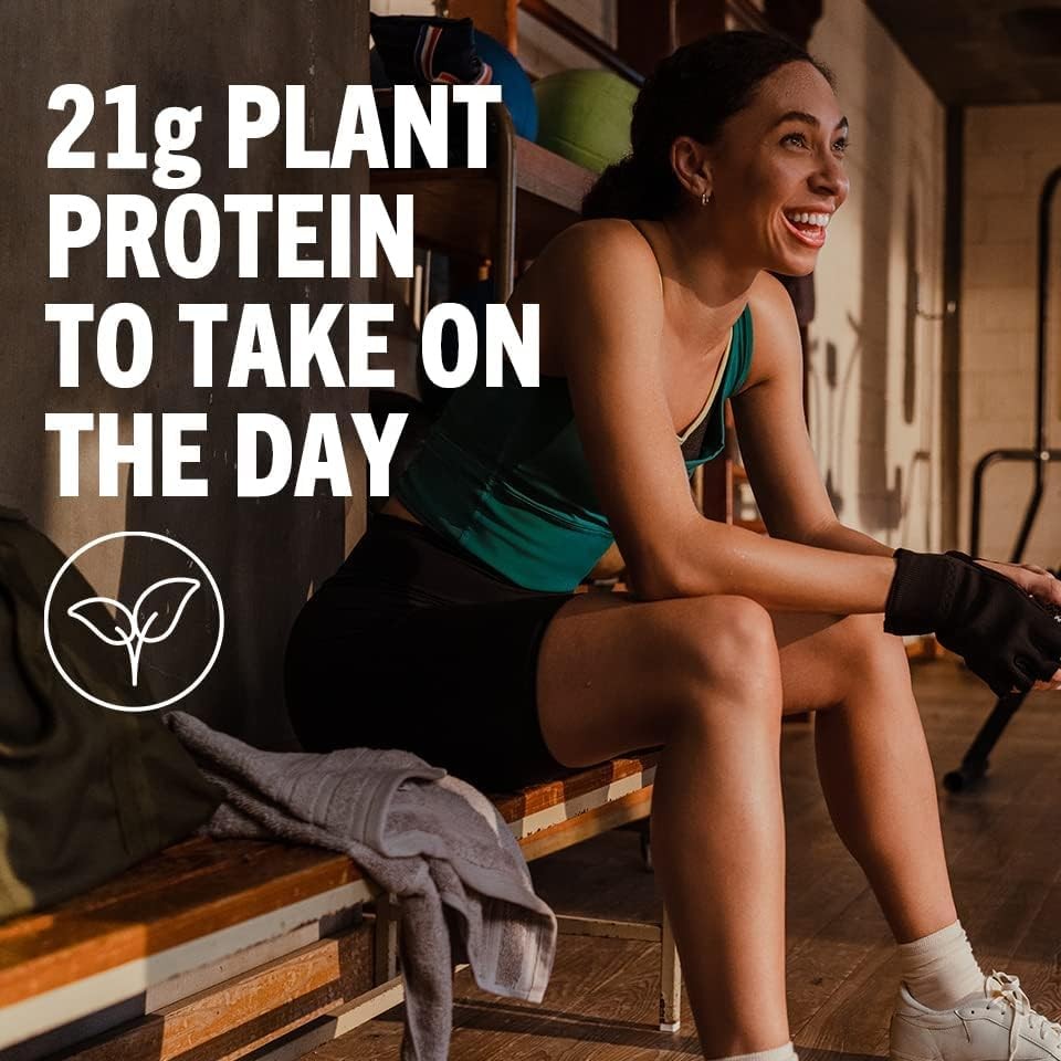 Orgain Organic Vegan Protein Powder, Vanilla Bean + Chocolate Fudge – 21g Plant