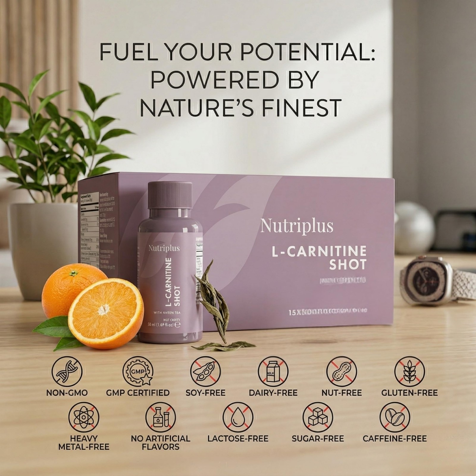 Farmasi Nutriplus L Carnitine Shot Drink 1500 Mg L Carnitine Green Tea Extract