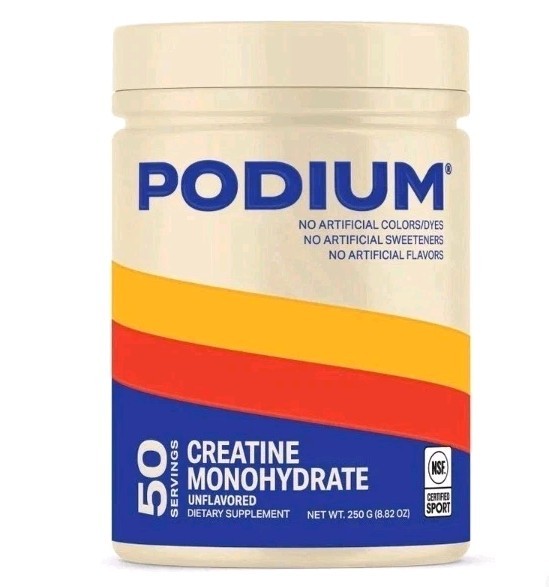 Podium Nutrition Creatine Monohydrate Muscle Gain Unflavored 8.82oz/50 Servings