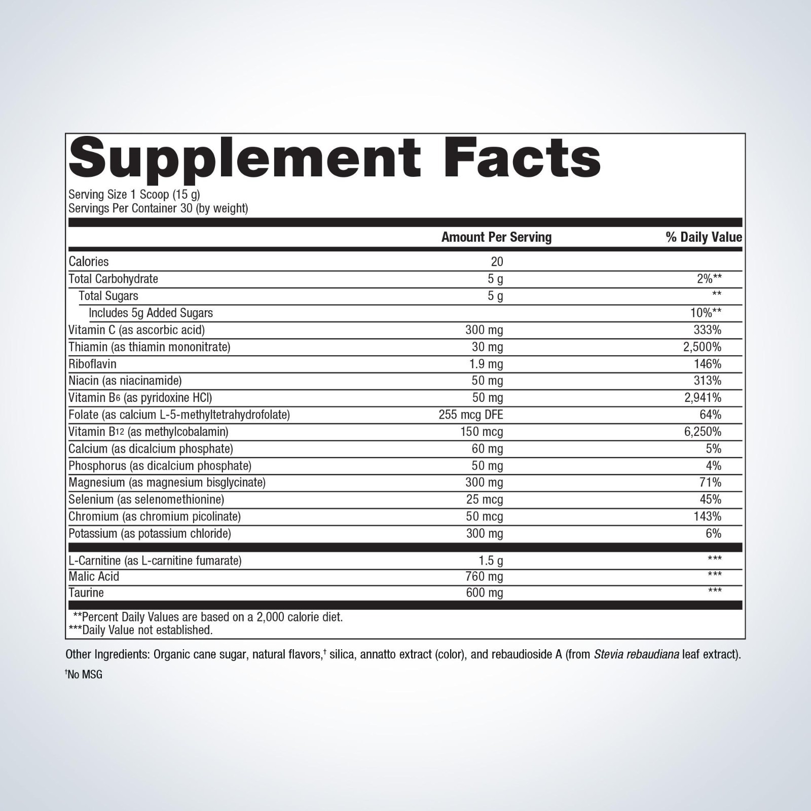 Metagenics MitoVive Orange Flavor High-Potency Supplement & Vitamins 15.87 oz