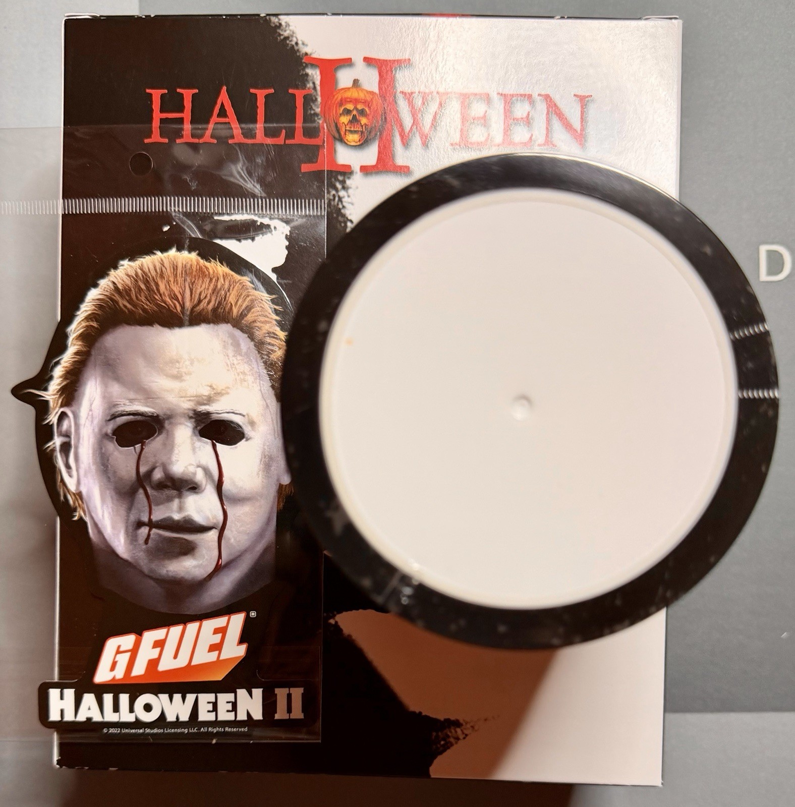 G FUEL Halloween II 2 Knife’s Edge Collector’s Box, Tub, & Sticker