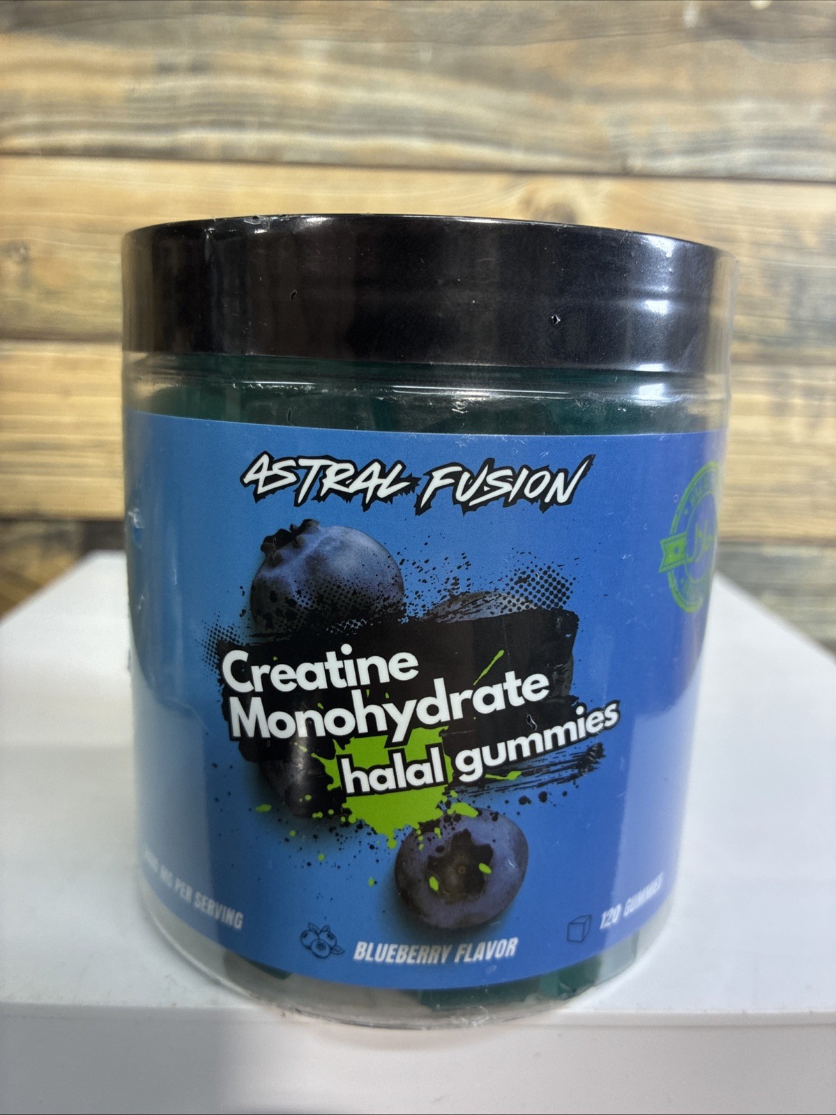 Creatine Monohydrate Gummies – 120 Count, 5000mg, Blueberry Flavor, LOT OF 2😳