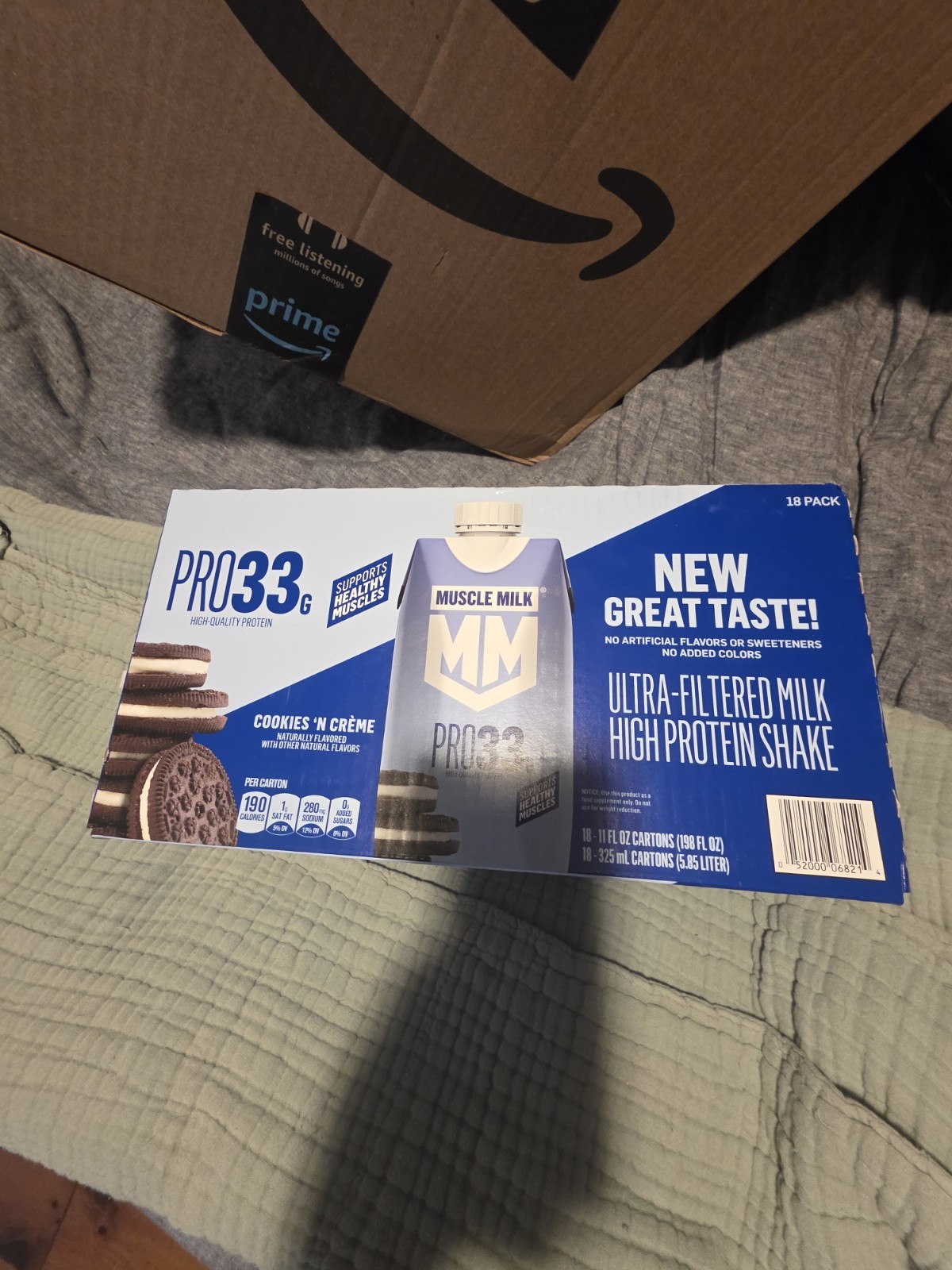 Muscle Milk PRO33 33g Cookies ‘N Crème Protein Shake No Artificial 18×11 fl oz