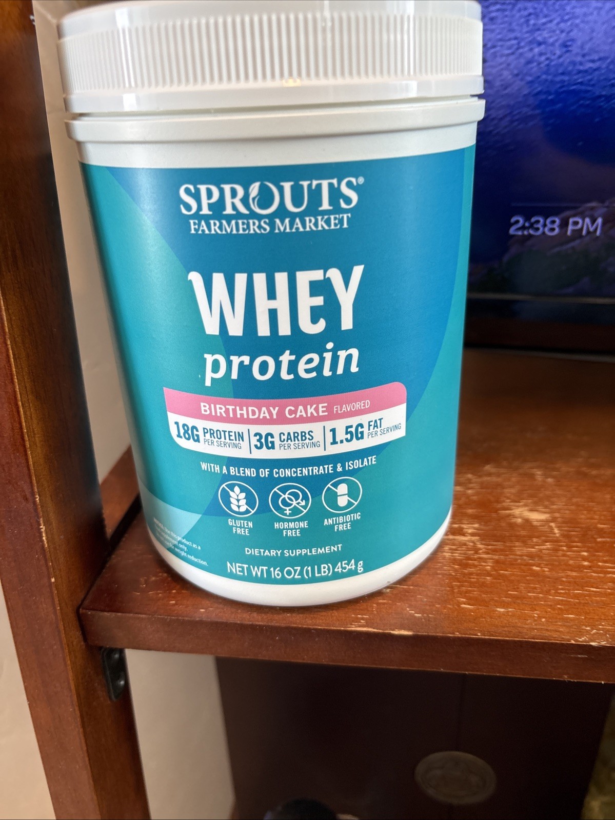 Sprouts Farmers Market Whey Protein birthday cake