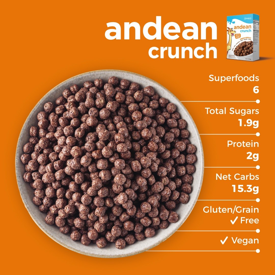 4 boxes Cereal – Antioxidant and anti-inflammatory properties – Organic, Vegan.