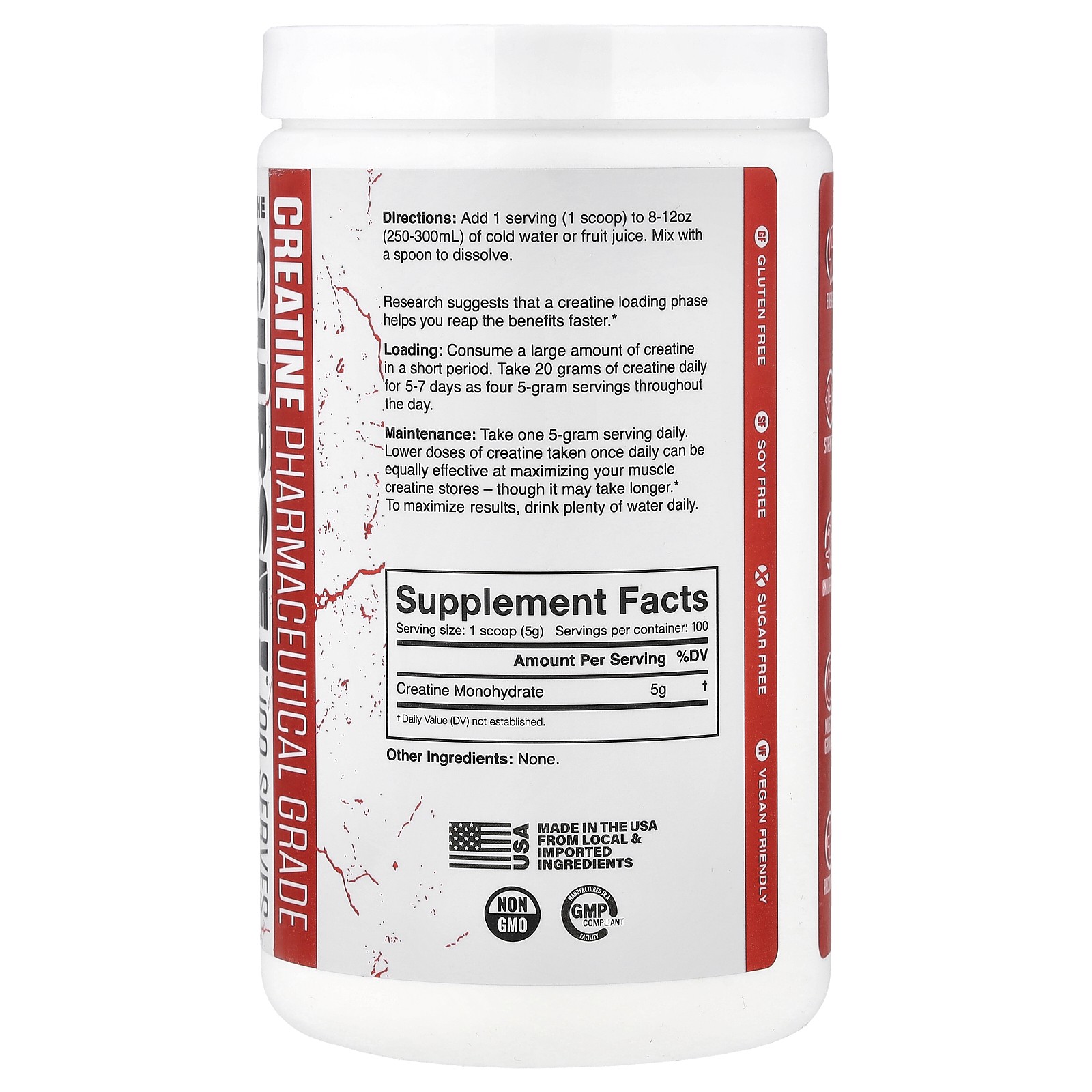 The Curse, Creatine, Unflavored, 17.6 oz (500 g)