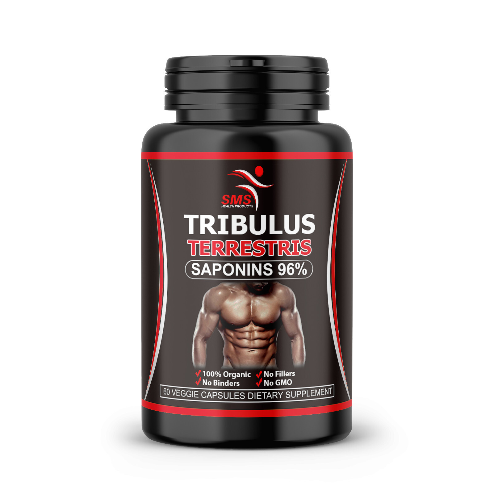 TRIBULUS TERRESTRIS 96% SAPONINS WORK OUT SUPPLEMENT ORGANIC NON GMO 180 CAPSULE