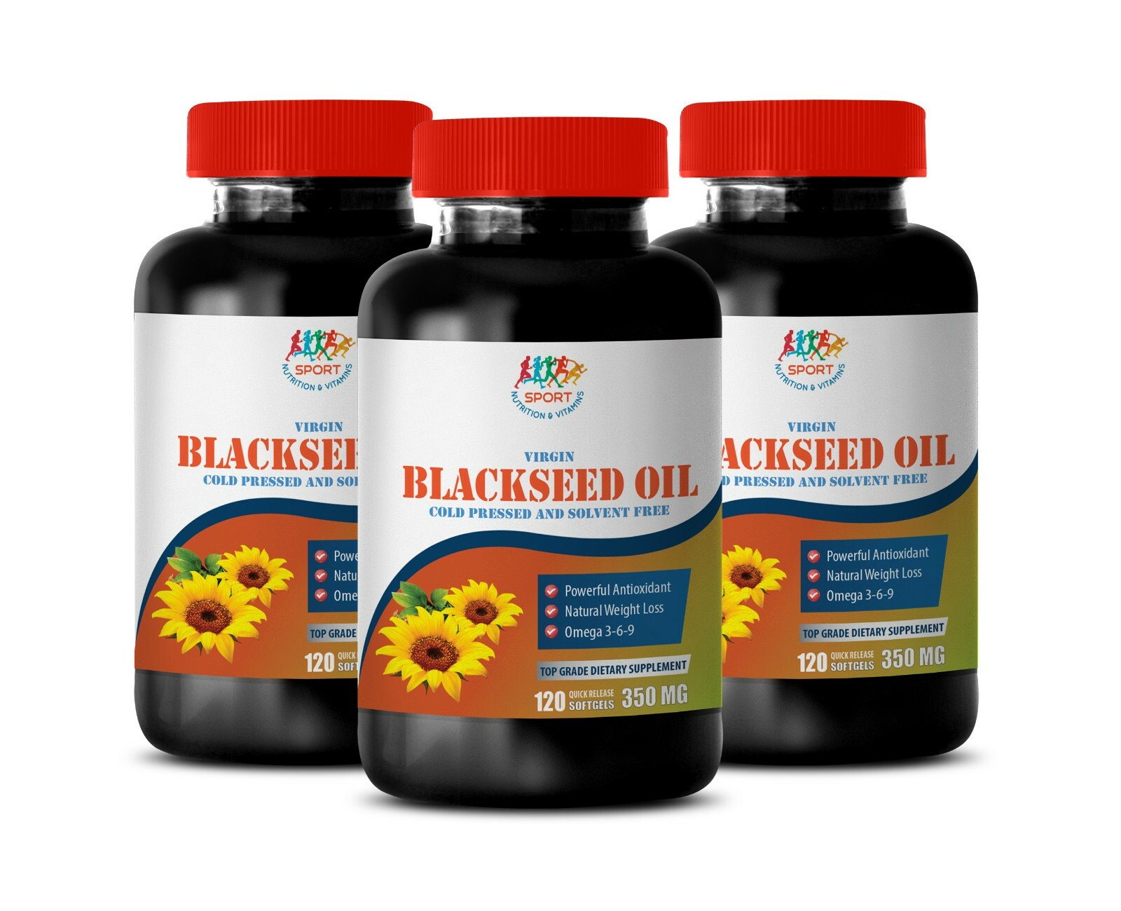 anti inflammation vitamins – BLACK SEED OIL – weight loss support pills 3 BOTTLE
