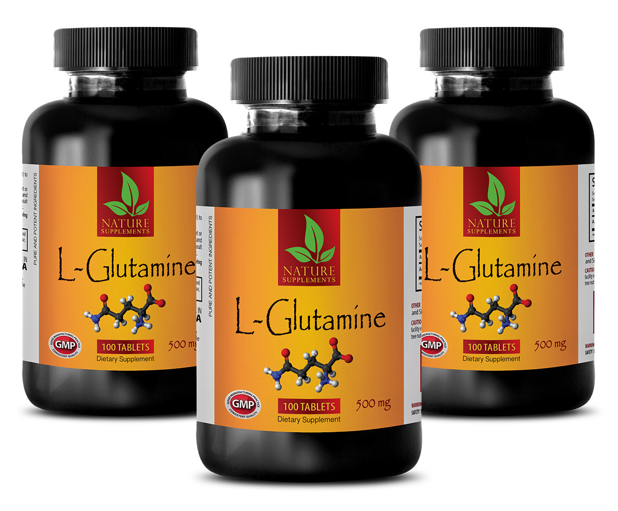 Glutamine Muscle Powder – L-GLUTAMINE 500mg – Fuel For Cells – 300 Tablets