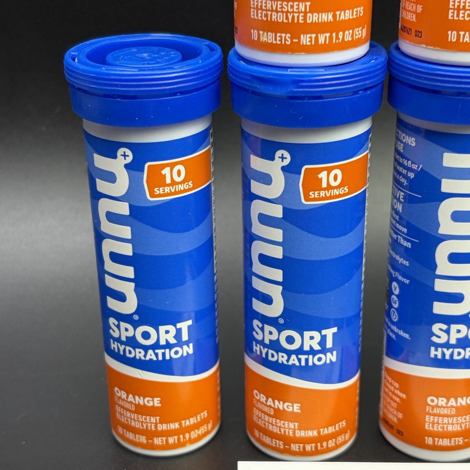 Nuun Sport Electrolyte Tablets Orange – 60 Count Pack (6 Tubes) EXP 8/26