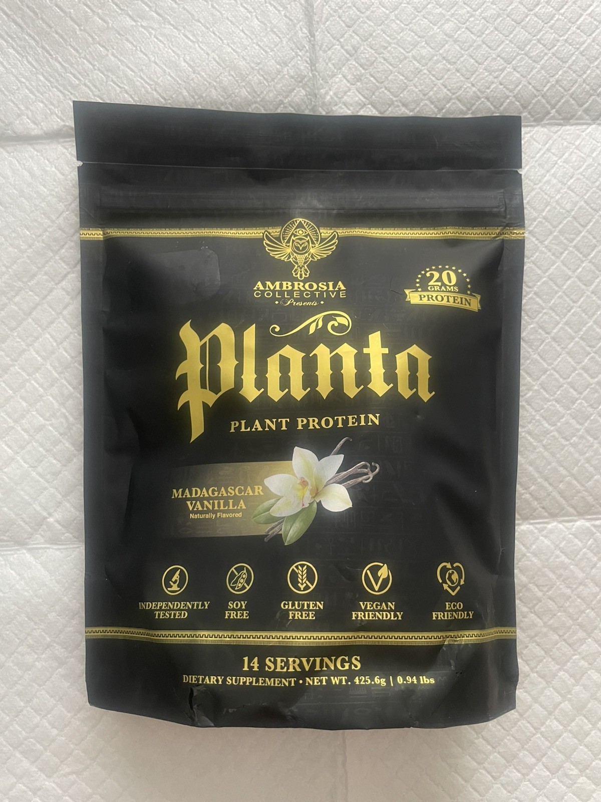 NEW PLANTA MADAGASCAR VANILLA AMBROSIA COLLECTIVE 20G PLANT PROTEIN 0.94 LBS