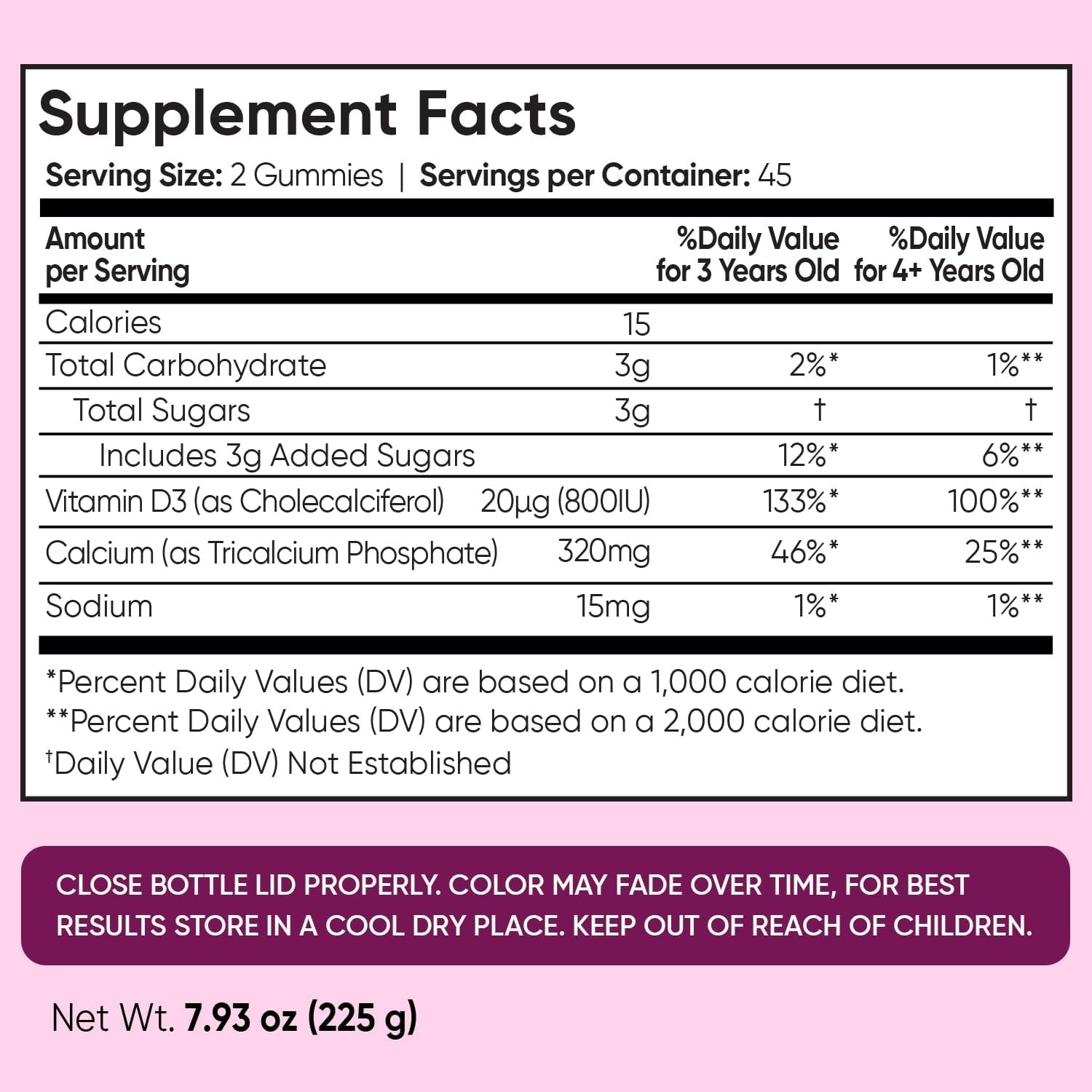 maxmedix Kids Calcium Gummies 320mg 90 Count – Bone Support