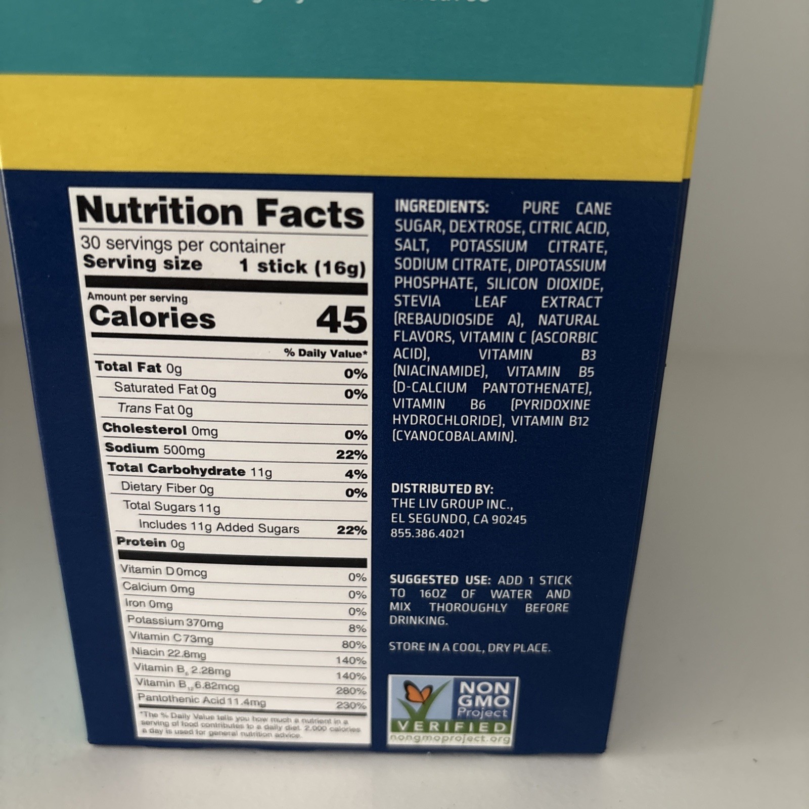 Liquid IV Lemon Lime 30 Pack Hydration Multiplier Electrolyte Drink Mix 12/2025