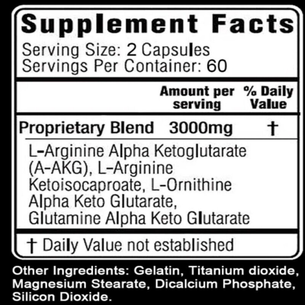 Nitro XL Nitric Oxide Bodybuilding Capsules Build Muscle Mass Performance