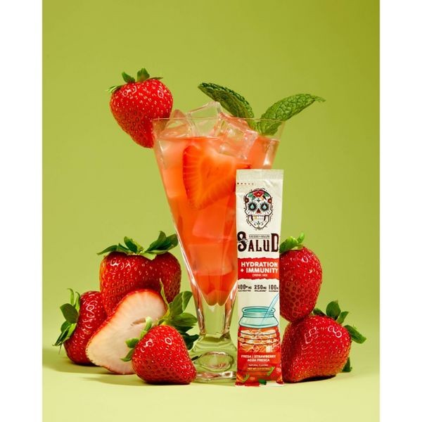 Salud Hydration + Immunity Strawberry Electrolyte Drink Mix – 6pk/0.21 oz Packet