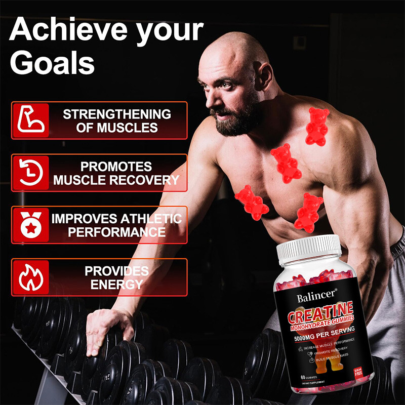 Creatine Monohydrate Gummies – Increase Strength and Build Muscle