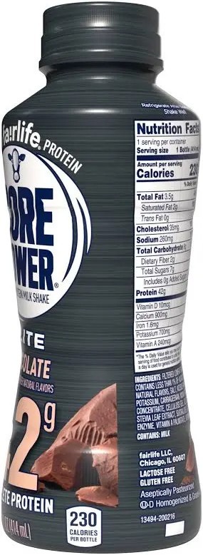 Core Power Elite High Protein Shake with 42g Protein Chocolate (4 Pack)