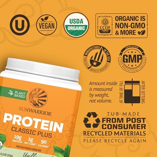 Sunwarrior Organic Classic Plus Natural, 375 GR