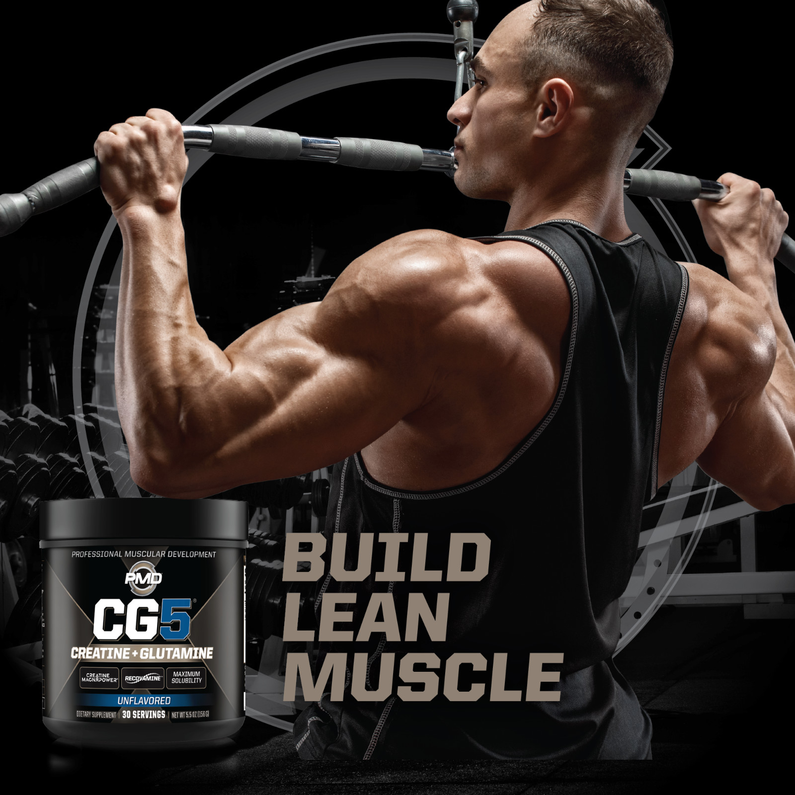 CG5 – Creatine/Glutamine Powder – Strength, Power & Recovery-Unflavored 30 serve